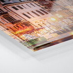 Rialto Bridge At Night, Venice Print on Acrylic Glass by Matteo Colombo (36"H x 12"W x 0.25"D)