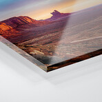Sunrise Monument Valley Navajo Tribal Park  Print on Acrylic Glass  by  Susanne Kremer (36"H x 12"W x 0.25"D)