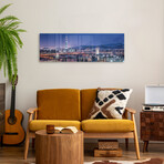 Seoul Skyline At Night With View Of Lotte World Tower Print on Acrylic Glass  by  Jan Becke (36"H x 12"W x 0.25"D)