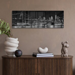 NYC Nightly Impressions Print on Acrylic Glass  by  Melanie Viola (36"H x 12"W x 0.25"D)