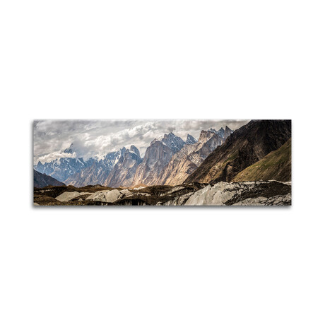 Baltoro Glacier, Karakoram Mountain Range, Gilgit-Baltistan Region, Pakistan Print on Acrylic Glass by Alex Buisse (36"H x 12"W x 0.25"D)