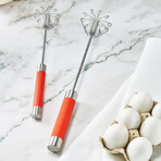 BergHOFF Essentials 2Pc 18/10 Stainless Steel Miracle Whisk Set // Red