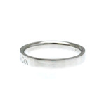 Tiffany & Co. // Platinum Flat Ring // Ring Size: 6 // Store Display