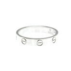 Cartier // 18k White Gold Mini Love Ring // Ring Size: 7.25 // Store Display