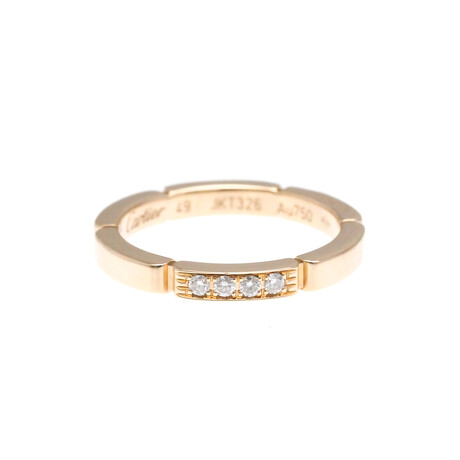 Cartier // 18k Rose Gold Maillon Panthere Diamond Ring // Ring Size: 4.75 // Store Display