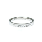 Tiffany & Co. // Platinum Flat Ring // Ring Size: 6 // Store Display