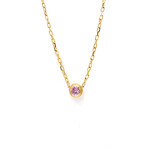 Cartier // 18k Rose Gold D'Amour Pink Sapphire Pendant Necklace // 14.76"-15.94" // Store Display
