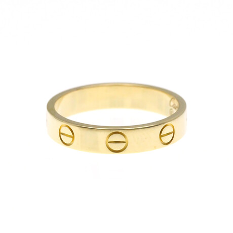 Cartier // 18k Yellow Gold Mini Love Ring // Ring Size: 5.75 // Store Display