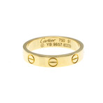 Cartier // 18k Yellow Gold Mini Love Ring // Ring Size: 5.75 // Store Display