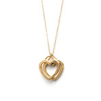 Tiffany & Co. // 18k Rose Gold Sentimental Heart Pendant Necklace // 15.94" // Store Display