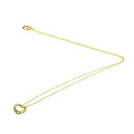 Tiffany & Co. // 18k Yellow Gold Open Heart Pendant Necklace // 15.74" // Store Display