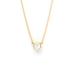 Tiffany & Co. // 18k Yellow Gold By The Yard Diamond Pendant Necklace // 16.14" // Store Display