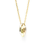Cartier // 18k Rose Gold + 18k White Gold + 18k Yellow Gold Trinity Pendant Necklace // 15.35"-16.14" // Store Display