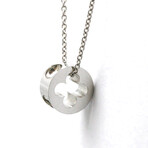 Louis Vuitton // 18k White Gold Empreinte Pendant Necklace II // 15.74" // Store Display