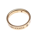 Tiffany & Co. // 18k Rose Gold Flat Band Diamond Ring // Ring Size: 6 // Store Display
