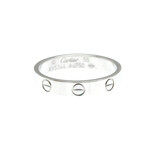 Cartier // 18k White Gold Mini Love Ring // Ring Size: 7.25 // Store Display