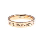 Tiffany & Co. // 18k Rose Gold Flat Band Diamond Ring // Ring Size: 6 // Store Display