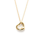 Tiffany & Co. // 18k Yellow Gold Open Heart Pendant Necklace // 15.94" // Store Display