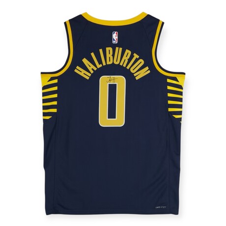 Tyrese Haliburton // Indiana Pacers // Signed Nike Navy Icon Swingman Jersey