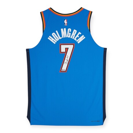 Chet Holmgren // OK City Thunder // Signed Nike Blue Icon Ed. Auth Jersey
