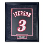 Allen Iverson // PHI 76ers // Signed Black Jersey + Framed