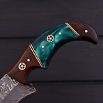 Damascus Skinner Knife // Acrylic Resin // 7389