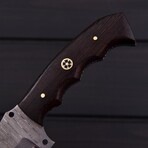 Damascus Tracker Knife // Wenge Wood // 7394