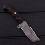 Damascus Tracker Knife // Wenge Wood // 7394