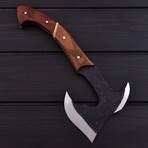 Carbon Steel Tomahawk // Brown Pakka Wood // 7402