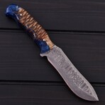 Damascus Hunting Knife // Pine Cone // 7396