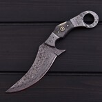 Damascus Hunting Skinner // Bone // 7390