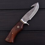 Guthook Hunting Knife // Rose Wood, Brass & Pakka Wood // 7391