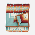 Chief Joseph Blanket // 68 x 68 in // Aqua