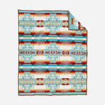 Chief Joseph Blanket // 68 x 68 in // Aqua