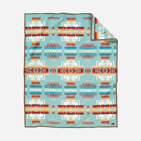 Chief Joseph Blanket // 68 x 68 in // Aqua
