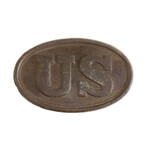 Civil War Battlefield-Recovered US Belt Plate // c. 1861-1865
