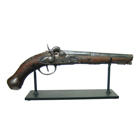 Beautiful German Flintlock Conversion Pistol // Made 1800-1830