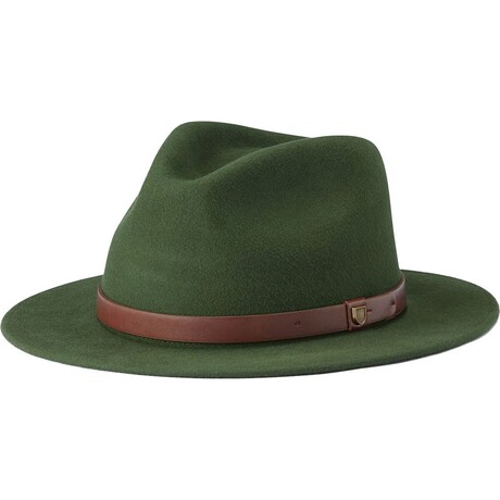 Brixton // Unisex // Messer Hat // Moss + Brown // Medium (M)