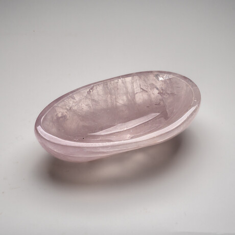Genuine Polished Rose Quartz Bowl from Brazil // v.3