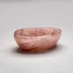 Genuine Polished Rose Quartz Bowl from Brazil // v.2
