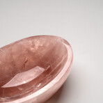 Genuine Polished Rose Quartz Bowl from Brazil // v.2