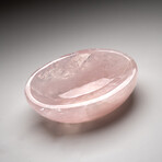 Genuine Polished Rose Quartz Bowl from Brazil // v.5