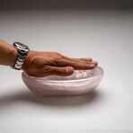 Genuine Polished Rose Quartz Bowl from Brazil // v.3