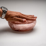 Genuine Polished Rose Quartz Bowl from Brazil // v.2