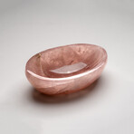 Genuine Polished Rose Quartz Bowl from Brazil // v.2