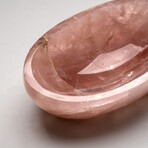Genuine Polished Rose Quartz Bowl from Brazil // v.2
