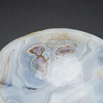 Polished Banded Agate Bowl From Brazil