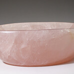 Genuine Polished Rose Quartz Bowl from Brazil // v.4