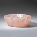Genuine Polished Rose Quartz Bowl from Brazil // v.1