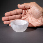 Genuine Selenite Polished Small Round Bowl